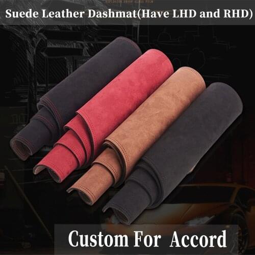 Accessories Car-styling Suede Leather Dashmat Dashboard Cover Dash Mat Carpet Custom for Honda Accord G5 1993-1998 CD3 4 5 6 7 9