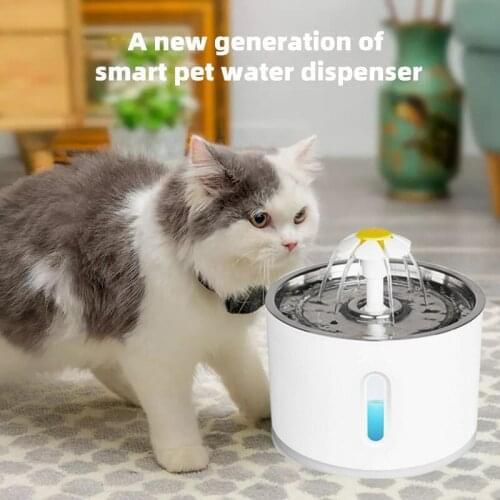 Automatic Pet Water Fountain Cat Dog Water Drinking Bowl USB Electric Pet Water Dispenser Quiet Auto Feeder Drinker