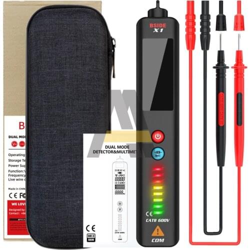 Non-contact Voltage Detector Multimeter X1 Intelligent Test Pencil Large Screen Dual-mode Electric Tester Live Wire Meter