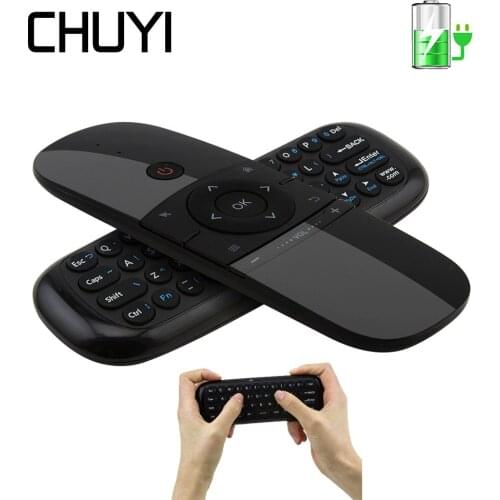 2.4Ghz Usb Wireless Keyboard Mouse Fly Air Mouse Wireless Keyboard Rechargeable Mini Remote Control for Andriod TV Box PC Laptop
