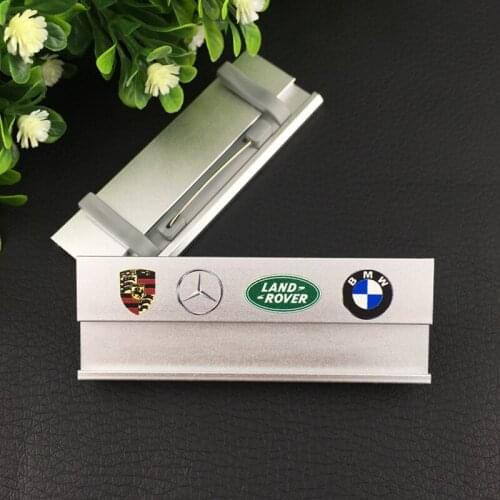 10pcs custom name badg holder pin badge plate UV logo badge with aluminium alloy id badge designer
