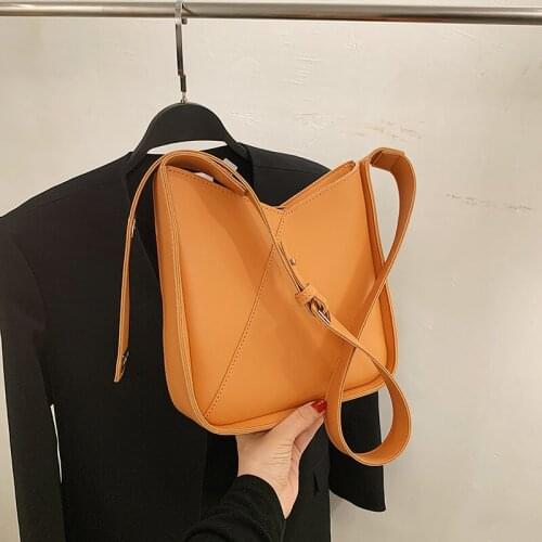 Brand Solid Color Crossbody Bags Women Pu Leather Wide Shoulder Belt Messenger Bag High-Capacity Women Bucket Bag Bolsa sac