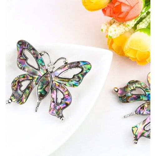 Palace Retro Style Black Mother of Pearl Butterfly Brooch Enamel Driping Brooch DIY High-end Suit Dress Backpack Decor Accessory