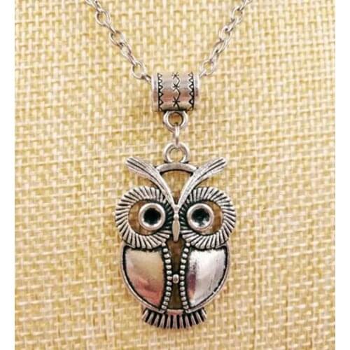 Hot 1Pcs/Lot Large Owl & Bird Animal Charm Pendant Necklace Fashion Women Men Jewelry Accessories Holiday Gifts