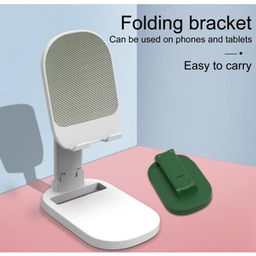 P01 Phone Holder Foldable Lightweight ABS Smartphone Tablet Lazy Desk Stand for For iPhone Xiaomi Mobile Phone Holder