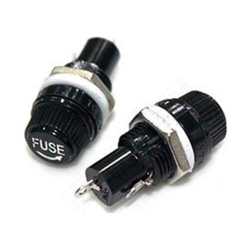 5pcs 5*20mm Fuse Holder 5X20 Insurance Tube Socket fuse holders for 5*20 insurance Panel Mount