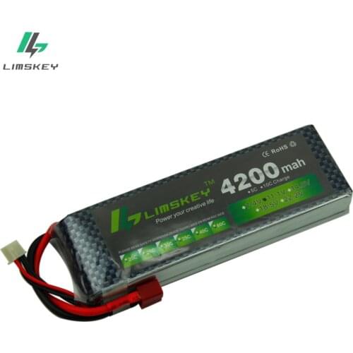 Limskey Power 3S 11.1v 4200mah Drone Lipo Battery 30c Helicopter Quadcopter RC Car Boat Power T XT60 Plug 3s lipo battery 11.1