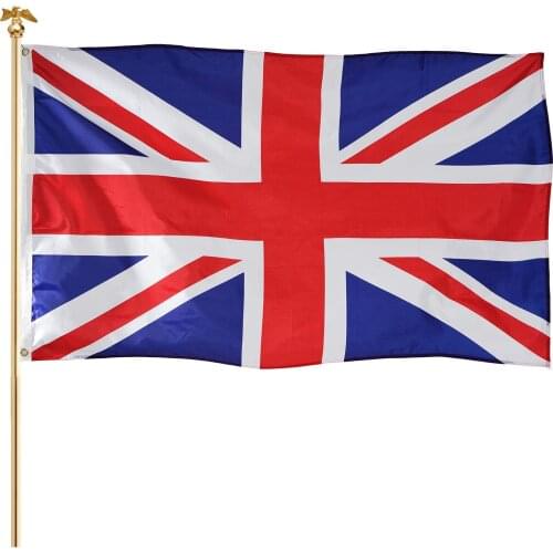United Kingdom England Flags 3 x 5 Ft - UK English Union Jack Flag with Two Brass Grommets