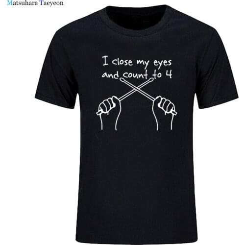 Summer Style O Neck Drum Drummer T-Shirts Short Sleeve Drumming Funny T Shirt Men Clothing Plus Size T Shirts Men