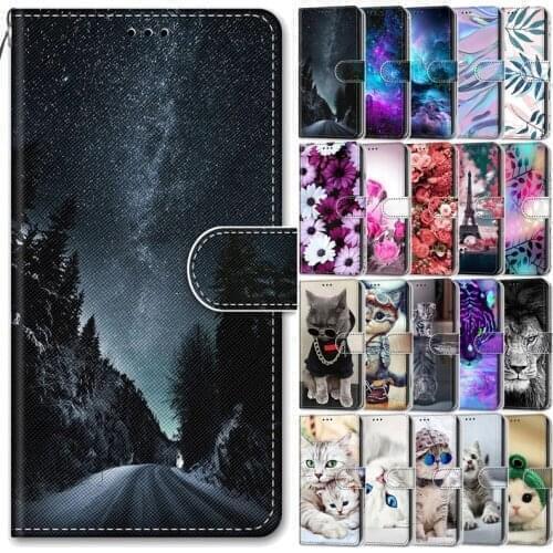 Leather Wallet Case For Samsung Galaxy A30 A305 SM-A305F Flip Cover Funda For Samsung A30S A307 Painted Animal Case Phone Bags
