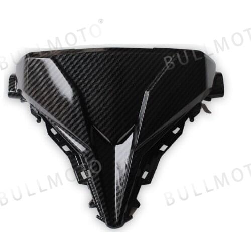 For Honda cb650f 2017 2018 2019 Motorcycle Matte black unpainted Surface & carbon fibre headlight head cover Two styles
