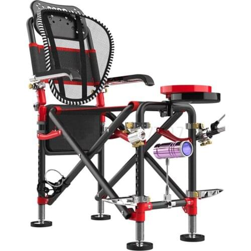 Table fishing chair multifunctional folding fishing seat stool portable lying aluminum alloy chair all terrain