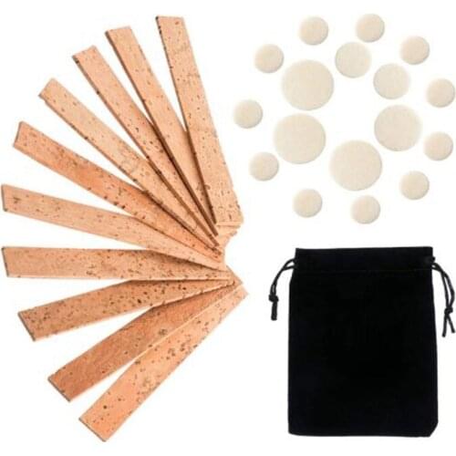 27 Pcs Clarinet Instrument Accessory Replacement Kit, Include 10 Neck Connection Cork and 17 Woodwind Instrument Pads