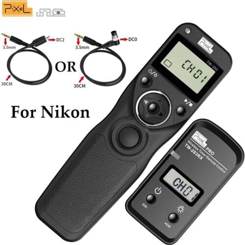 Pixel TW-283 Wireless Timer Remote Contro shutter remote control For Nikon D610 D7100 D7000 D90 D5200 D5100 D5000 D3200 D3100
