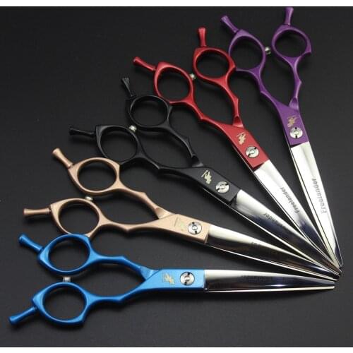 6.5" professional Pet grooming Curved scissors hot scissors hairdresser supplies haircutting shears cutting shears coiffeur