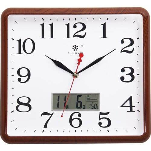 Simple Square Shape Creative Wall Clock Modern Design Small Wall Clock Digital Silent Art Reloj Pared Bedroom Decoration EI50WC