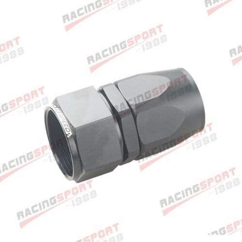 -20 AN AN20 Straight Swivel Oil Fuel Line Hose End Fitting Adaptor Black/RED-BLUE