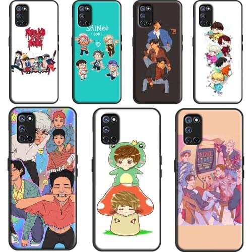 SHINee Cute Kpop Cover For OPPO A5 A9 A53 A31 2020 A1K A3S A5S A15 A52 A72 A83 A91 A93 Find X3 Pro F5 Case