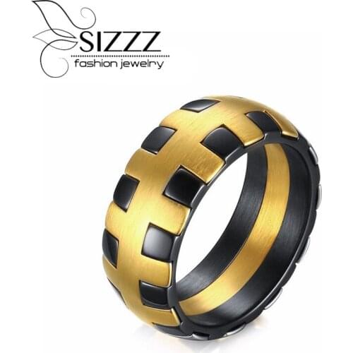 SIZZZ Gold Rings For Men
