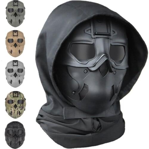 Tactical Mask Airsoft Impact Resistant Eye Protection Goggles for Paintball Airsoft Tracer With Headgear