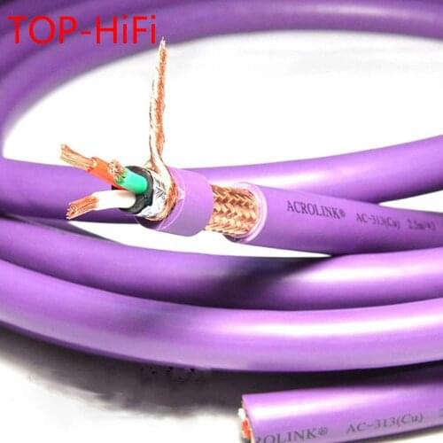 TOP-HiFi AC-313 Audio Cable OFC AC Power Cable Amplifier CD DVD Player Power Cord Roll Cable