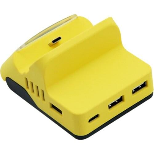 Charging Dock Station Charging Base With USB HUB For Nintendo Switch/Switch Lite Yellow New
