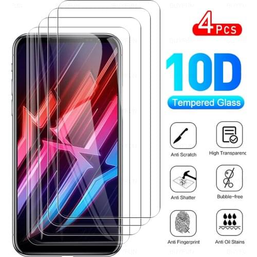 4Pcs Full Cover Protective Glass For Nubia Red Magic 6 Phone Tempered Glass Screen Protector Film For RedMagic RedMagic6 6.8"