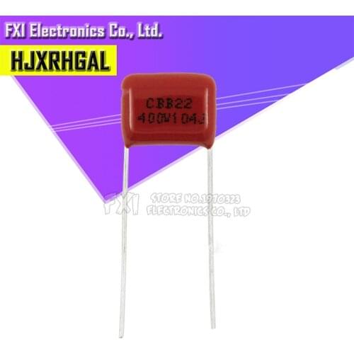 10PCS 400V104J Pitch 10mm 0.1UF 100NF 400V 104 CBB Polypropylene film capacitor new
