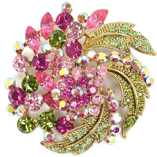 12pcs a lot Bridal brooches Bridesmaid Wedding Party prom Flowers Wreath brooch sweater buckle pin luxury accessories C102183