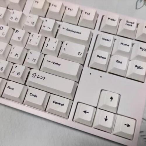 137-key WHIITE Minimalist Keycaps PBT Sublimation CHERRY Highly Mechanical Keyboard Keycaps for Cherry MX Switches Keyboard Caps