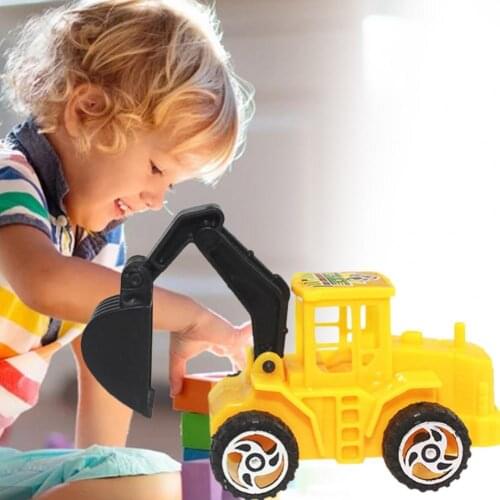 6Pcs Construction Car Model Toy Parent-children Interaction ABS Mini Engineering Car Models Mini Truck Decoration Ornaments