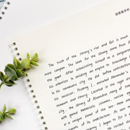 English Handwritten Copybook Round Body English Calligraphy Copybook For Adult Children Exercise Handwriting Practice Book