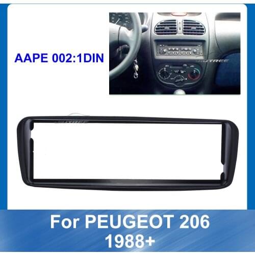 Car Auto Radio Multimedia fascia for PEUGEOT 206 1998+ Stereo Fascia Dash Trim Frame Dash CD DVD Frame Surround Panel