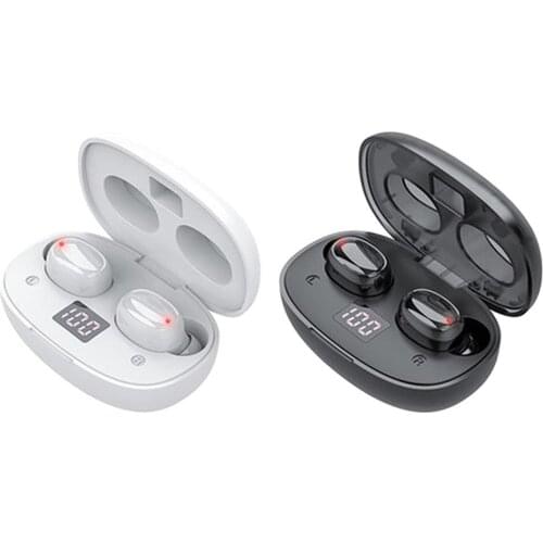TWS Bluetooth 5.0 Headset Wireless Headphone Mini Bass Stereo Earbuds Earphones