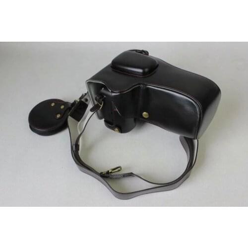 Deluxe Edition PU Leather Camera Case Cover w/ Storage Case For Nikon D5500 (18-105mm) Lens Bag With Battery Opening