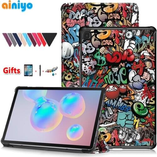 For Samsung Galaxy Tab S6 Lite Case 10.4" Stand Cover Funda For Galaxy Tab S6 Lite SM P610 P615 Ultra Slim Case+touch Pen film