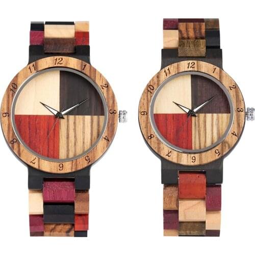 Wooden Watch for Men Practical Night Light Quartz Watches for Women Special Arabic Numerals Case Quartz Wristwatch