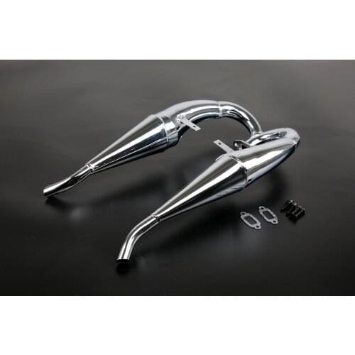 Double Side Exhaust Pipe for 1/5 Hpi Rovan Kingmotor Mcd Redcat Rcmk Baja 5b Ss Truck Rc Car Parts