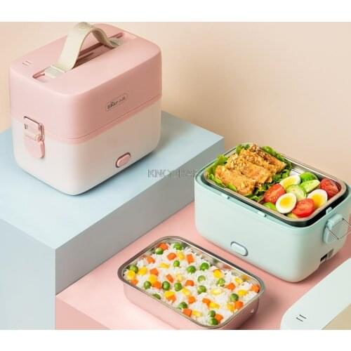 220v Electric Heating Box Portable Multi Cooker 1.2L Mini Electric Rice Cooker 2 Layers