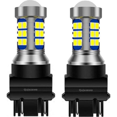 2Pcs New T25 3157 P27/7W 3156 P27W LED Brake Lights Stop Bulb Rear Fog Lamp For Jeep Patriot Wrangler Grand Cherokee GC Patriot