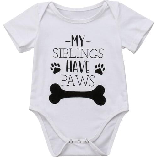 2018 Hot Seller Newborn Baby Boy Girl Short Sleeve Cotton Baby Grows Bodysuit Clothes Outfits 0-18M