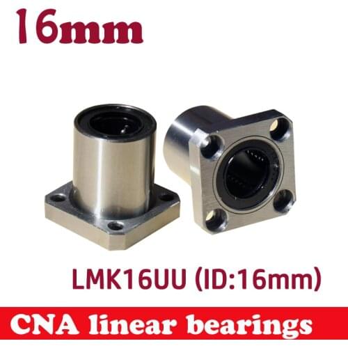 LMK16UU LMK16 16mm round flange linear ball bearing bushing for 16mm linear shaft guide rail rod round shaft cnc parts