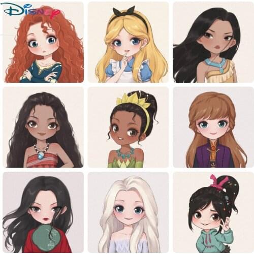 Disney Cartoon Princess And Prince Series Frozen DIY 5D Diamond Painting Embroidery Childrens Crafts Mosaic Wall Decor Gift