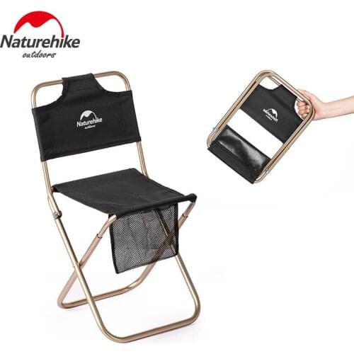 Naturehike Outdoor portable folding chair picnic camping leisure chair back fishing chair stool