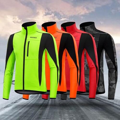 New! Ironride Thermal Cycling Jacket Winter Windproof Jersey For Men Women Fleece Thermal Reflective MTB Bike Jacket Windbreaker