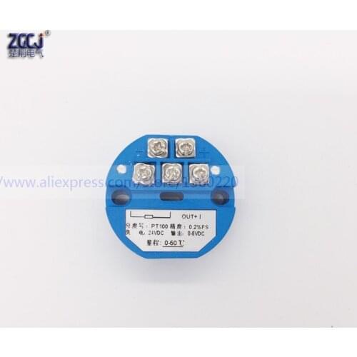 0-5V , 0-10V DC PT100 Temperature transmitter 0-5V , 0-10V transmit module temp. transmitter