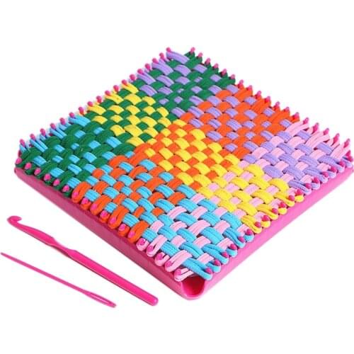 Craft Loops Weaving Toy Yarn Craft Kids Learning Educational Toys Knitting Machine DIY Weaving Knit Loom Tools