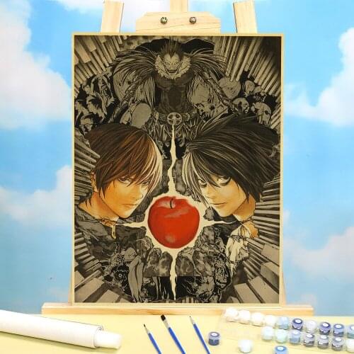 Landscape Classic Anime Series Death Note DIY Painting By Complete Kit Acrylic Paints 40*50 Boards By Handiwork