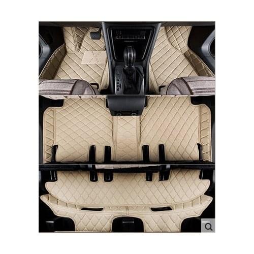 Customized Full Covered Car Floor Mats for Seat Alhambra 7seats Waterproof Non-slip Carpets for Alhambra