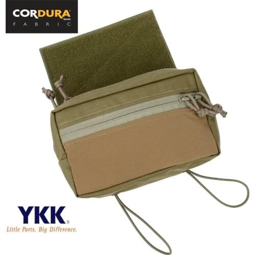 TMC Cordura Add On Drop Pouch For SS Micro Chest Rig Tactical Gear Accessory Khaki(SKU051176)